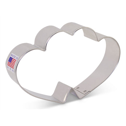 Double Heart Cookie Cutter 4 5/8" Ann Clark