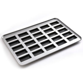 Commercial Silpap Silicone Coated Rectangle Deep Financier Pan - 25