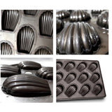 Silpap Silicone Coated Classic Madeleine Pan 12 - Deep
