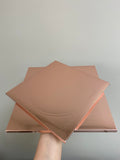 205mm (8 1/16") Rose Gold Square Board - ⅜" Thick