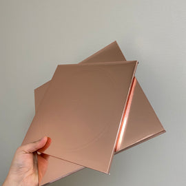 235mm (9¼") Rose Gold Square Board - ⅜" Thick