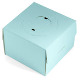 240mm (9½") Mint Blue Cake Box with handle