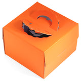 240mm (9½") Orange Cake Box with handle