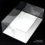 Rectangular Clear Cake Box - Quarter Sheet Size