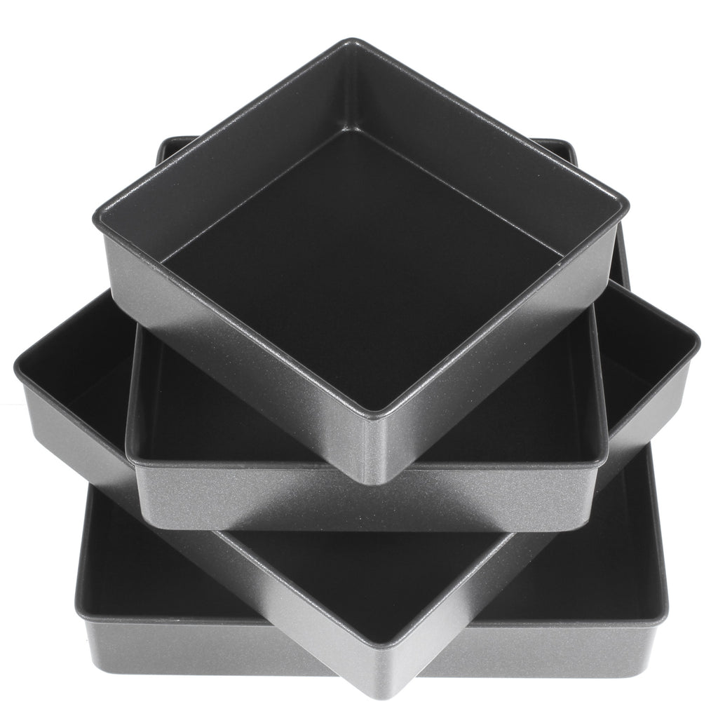 6 INCH SQUARE - 3 INCH DEEP PAN - BAKING CAKE TIN - FAT DADDIOS: 3 Pack |  Ultimate Cake Group - Wholesale Cake Decorating Supplies